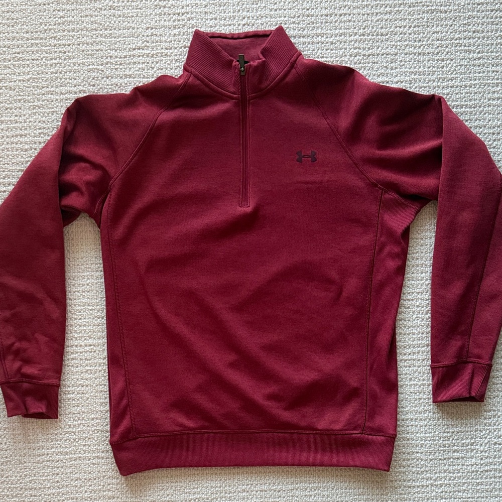 Under Armour Burgundy Quarter-Zip Pullover